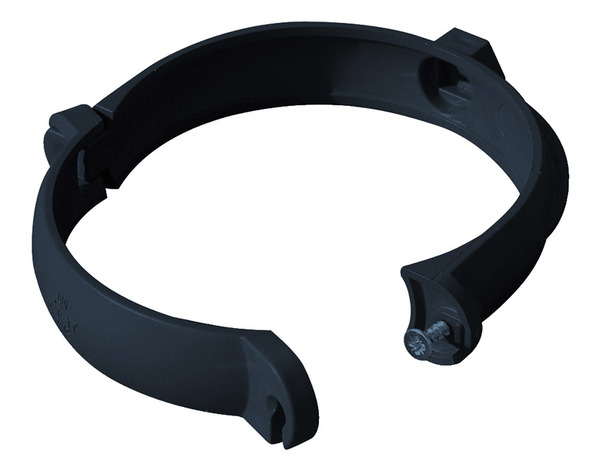 Lot de 3 colliers à bride Mâle/Femelle pour gouttière PVC gris anthracite Ø 80 - First - Brico Dépôt