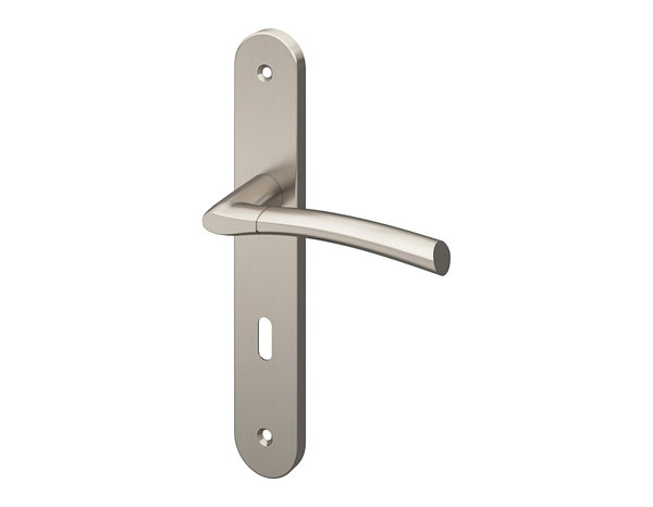 Poignée de porte "Helmic" avec trou pour clé - Entraxe 195 mm - Cooke and Lewis - Brico Dépôt