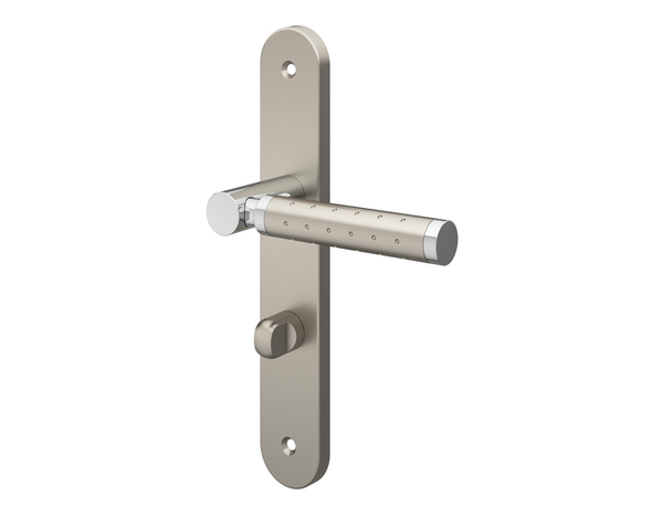 Poignée de porte "Bernice" avec serrure à condamnation - Entraxe 195 mm - Cooke and Lewis - Brico Dépôt