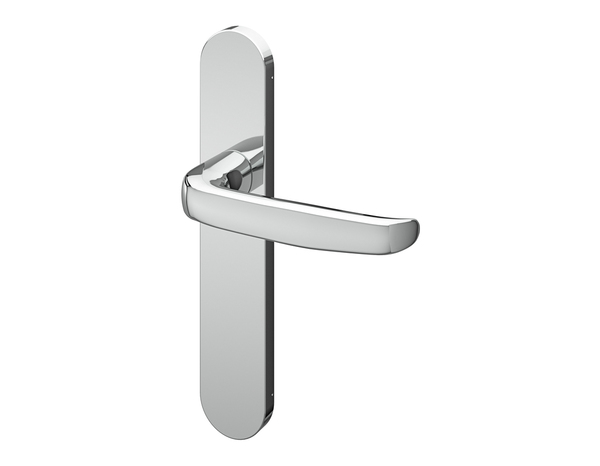 Poignée de porte "Goderic" sans trou - Effet chromé - Entraxe adaptable 165-195 mm - Cooke and Lewis - Brico Dépôt