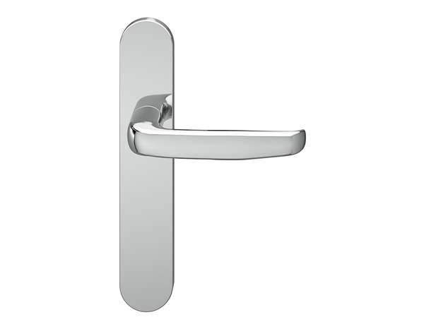 Poignée de porte "Goderic" sans trou - Effet chromé - Entraxe adaptable 165-195 mm - Cooke and Lewis - Brico Dépôt