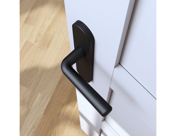 Poignée de porte "Derenic" sans trou - Noir - Entraxe adaptable 165-195 mm - Cooke and Lewis - Brico Dépôt