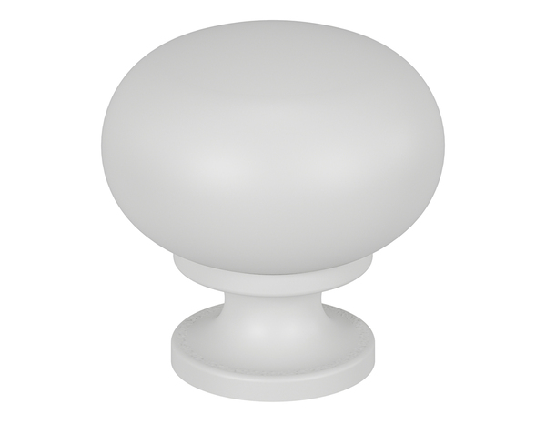 Bouton de meuble rond "Iza" - Blanc - Ø 30 mm - Brico Dépôt