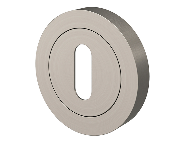 Rosace "Oric" avec trou pour clé - Effet nickel - Cooke and Lewis - Brico Dépôt