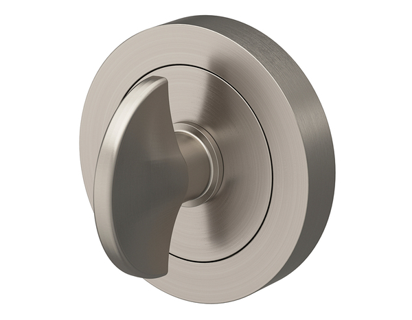 Rosace "Oric" avec serrure à condamnation - Effet nickel - Verrou demi-cercle - Cooke and Lewis - Brico Dépôt