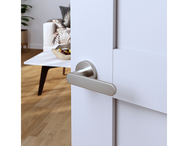 Poignée de porte sur rosace "Marick" sans trou - Cooke and Lewis - Brico Dépôt