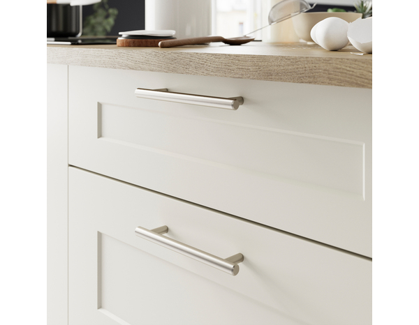 Lot de 6 poignées de meuble "Derenic" - Entraxe 128 mm - Cooke and Lewis - Brico Dépôt