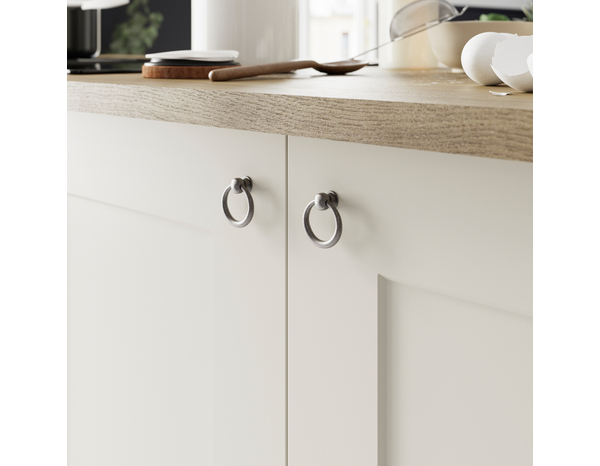 Bouton de meuble "Kerline" - Effet nickel - Ø 35 mm - Cooke and Lewis - Brico Dépôt