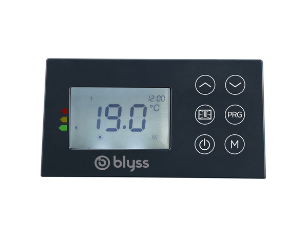 Radiateur à inertie sèche "Isando" anthracite Format horizontal 1 000 W - Blyss - Brico Dépôt