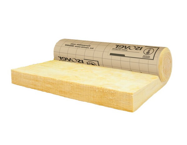 Laine de verre 120mm Mur 32 R:3,75 - 2,7m x 1,2m - Rouleau kraft - Isover - Brico Dépôt