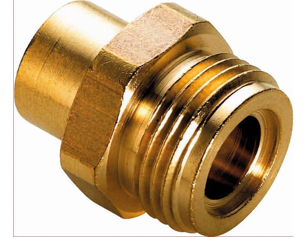 Raccord 2 pièces à souder, 1 écrou M20X150, 1 joint, 1 embout à souder sur tube cuivre 10x12 mm - Addax - Brico Dépôt