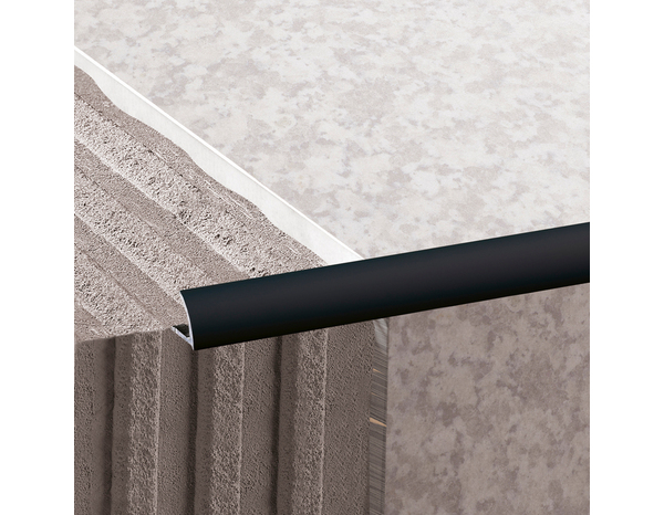 Profilé un quart de rond extérieur PVC noir 6 mm - Diall - Brico Dépôt