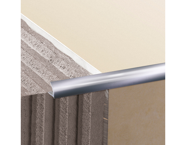 Profile 1/4 rond alu 2,50 m x 9 mm - chrome - Brenner - Brico Dépôt