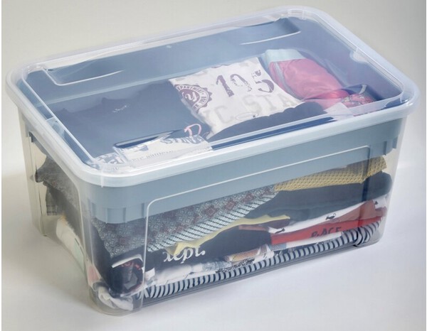 Boite de rangement avec plateau 43 L - Brico Dépôt