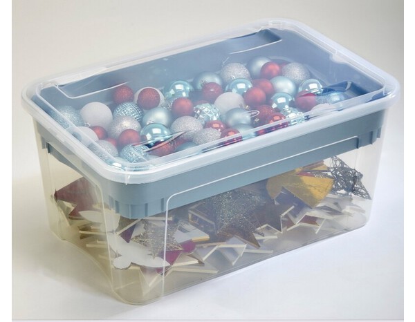 Boite de rangement avec plateau 43 L - Brico Dépôt