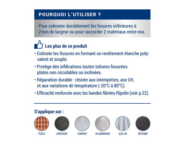 Anti-infiltration - Terre cuit - 4L - Ripolin - Brico Dépôt