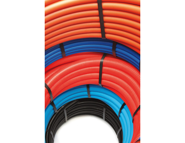 Couronne tube PER gainé bleu Ø16 - 50 mètres - Somatherm - Brico Dépôt