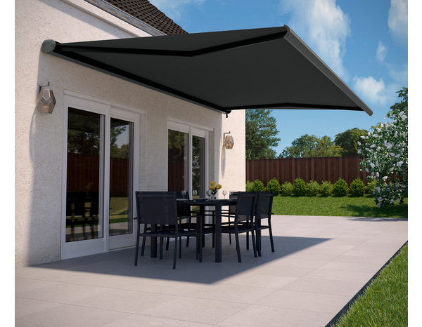 Store banne aluminium motorisé LED 5 x 3 M - Brico Dépôt