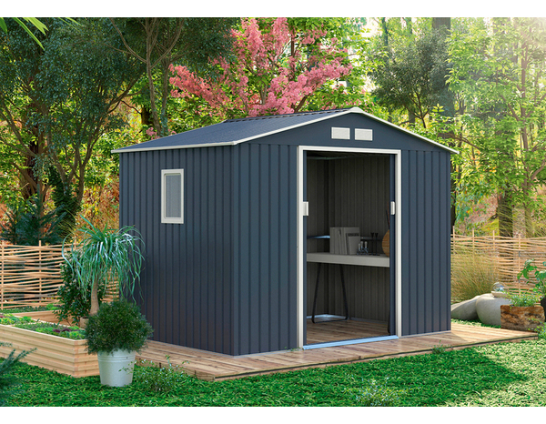 Abri de jardin en métal avec fenêtre 5,29 m² - Brico Dépôt