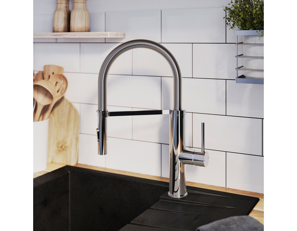 Mitigeur évier de cuisine "Florine" - Chrome - Cooke and Lewis - Brico Dépôt