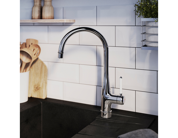 Mitigeur évier de cuisine "Torote" - Argent - Cooke and Lewis - Brico Dépôt