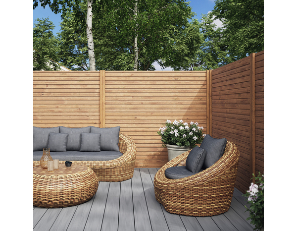 Profil de finition "skimia" - h. 34 x l. 180 x ep. 2,7 cm - adaptable avec la lame claire-voie skimia - Marque BLOOMA - Brico Dépôt