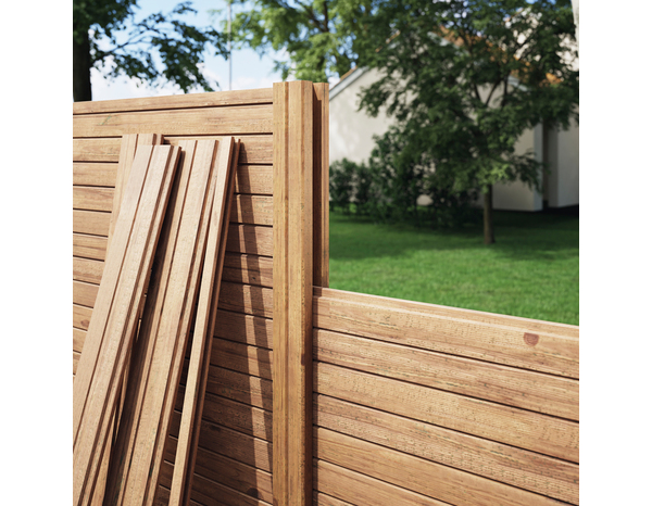 Profil de finition "skimia" - h. 34 x l. 180 x ep. 2,7 cm - adaptable avec la lame claire-voie skimia - Marque BLOOMA - Brico Dépôt