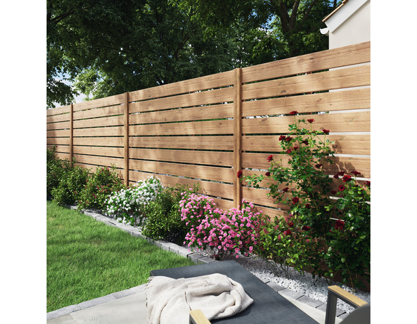 Lame de clôture "Skimia" H. 15 x L. 240 x EP. 2,8 cm - Brico Dépôt