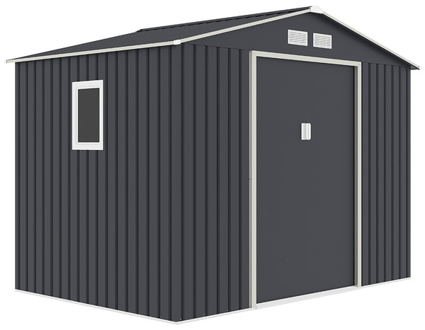 Abri de jardin en métal avec fenêtre 5,29 m² - Brico Dépôt