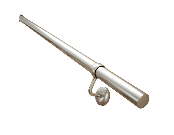 Kit main courante arrondie acier  Ø 4 cm x L. 360 cm - Brico Dépôt