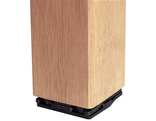 Kit de fixation pour poteau clipsable noir - GEOM - Brico Dépôt