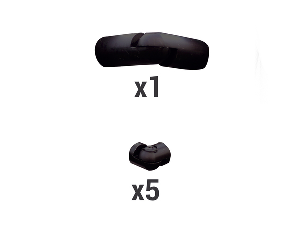 Connecteur d'angle aluminium noir pour balustrade "Jorun" - GEOM - Brico Dépôt