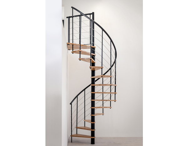 Escalier auto portant hélicoïdal noir "Daly" - Brico Dépôt