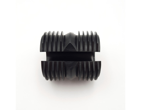 Connecteur arrondie en aluminium ⌀4 cm x H. 3,5 cm - GEOM - Brico Dépôt