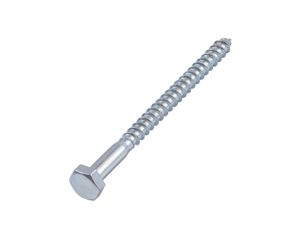 Boite de 2 kg de tirefonds tête hexagonale 6 x 80 mm acier au carbone - Brenner - Brico Dépôt