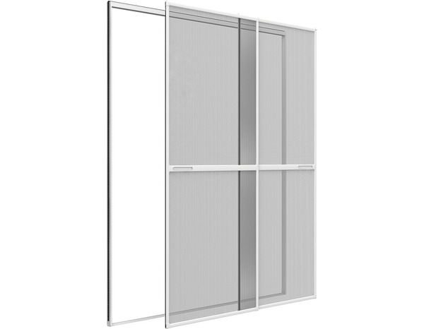 Moustiquaire coulissante blanche pour baie vitrée H. 240 cm x l. 240 cm - Brico Dépôt