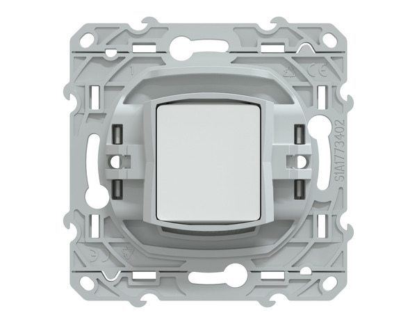 Prise TV simple "Ovalis" blanc - Connecteur TV mâle CEI 9,52 mm - Brico Dépôt