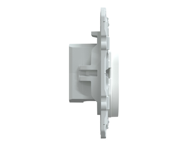 Prise TV simple "Ovalis" blanc - Connecteur TV mâle CEI 9,52 mm - Brico Dépôt