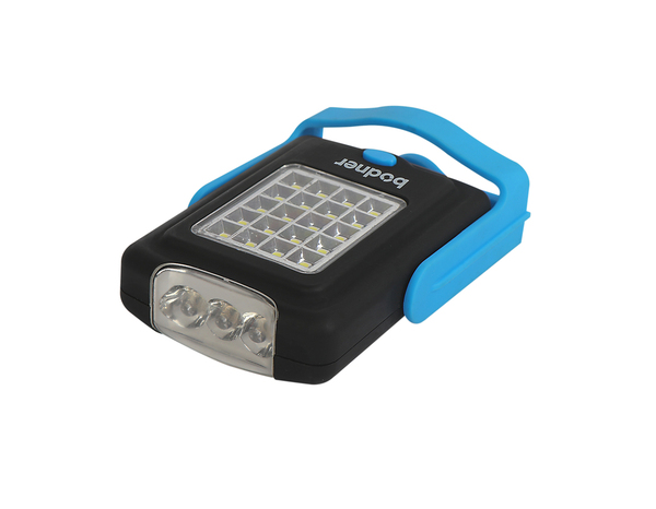 Lampe torche carré LED bleue - 220 lm - Brico Dépôt