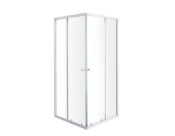 Accès d'angle droit "Garian" l.80 cm en verre transparent - Brico Dépôt