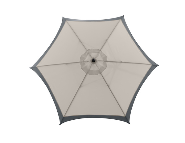 Parasol beige / gris "Tilsa" H. 3 m - Marque BLOOMA - Brico Dépôt