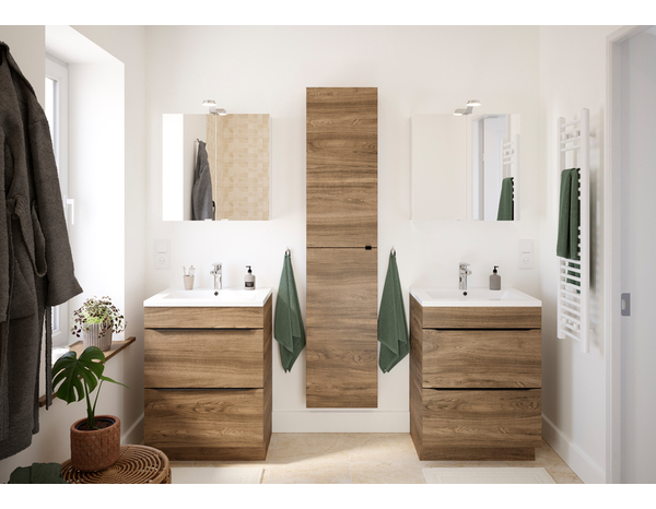 Rangement mural miroir Idalie L. 60 x H. 60 x P. 15 cm - Cooke and Lewis - Brico Dépôt