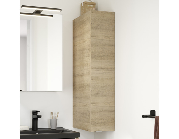 Armoire salle de bains effet chêne "Idalie" L. 20 x H. 90 x P. 36 cm - Cooke and Lewis - Brico Dépôt