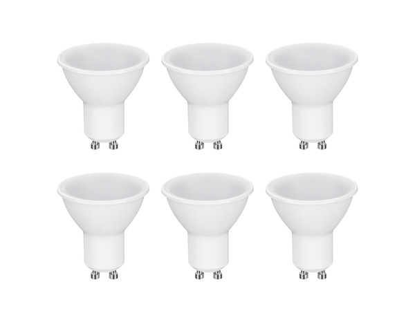 Lot de 6 ampoules GU10 430LM, 4000K - Brico Dépôt