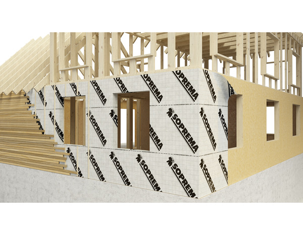 Ecran sous toiture et pare pluie Sop'écran et HPV R2 50 x 1.5 m - Soprema - Brico Dépôt