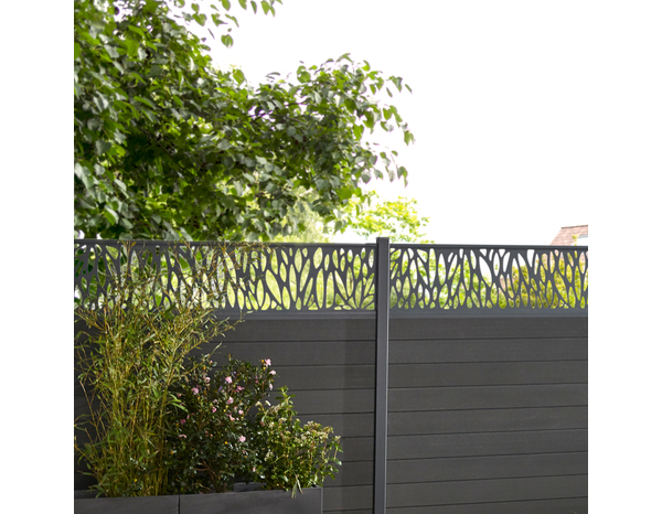 1/4 panneau décor aluminium "Neva" L. 179 cm x H. 44,1 cm x Ep. 2,1 cm - Marque BLOOMA - Brico Dépôt