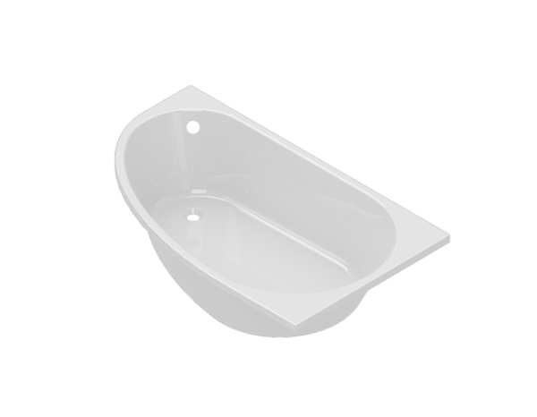 Baignoire gain de place droite "Caspia" L.150 x l. 90 cm - Brico Dépôt