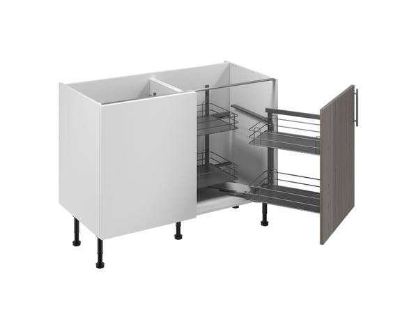 Rangement coulissant droit 4 paniers pour meuble bas d'angle 100cm - Cooke and Lewis - Brico Dépôt