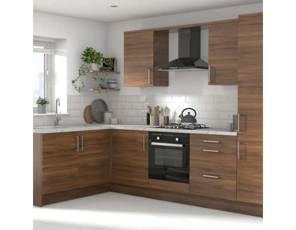 Plinthe "Basilie" chêne fumé - L. 2.4m x H. 15cm - Cooke and Lewis - Brico Dépôt