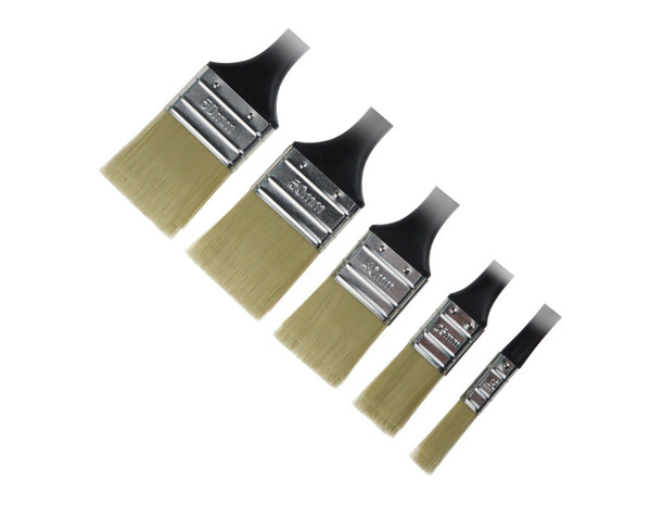 Lot 5 pinceaux plat universel toutes peintures - Brico Dépôt